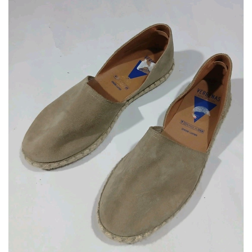 Verbenas Carmen Suede Espadrille Shoes EU 41 US 9.5 20 Slip On Span Preppy